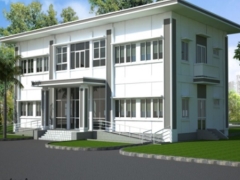 Thiết kế thiết kế ủy ban nhân dân 2 tầng  bản vẽ cad