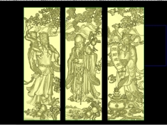 Thiết kế tranh 3 ông phúc lộc thọ