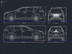 Thiết kế tuyến hình xe ô tô nissan rogue