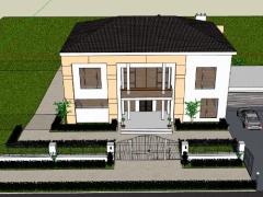 Thiết kế villa 2 tầng 24.4x26.6m model su