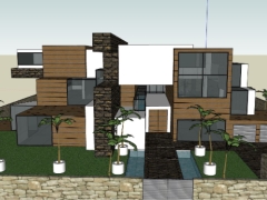 Thiết kế villa nghỉ dưỡng đẳng cấp model sketchup
