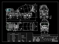 Thiết kế xe chở bồn trộn bê tông trên cơ sở sat xi HINO FM1JNUA(thuyết minh+bản vẽ +thuyết trình)