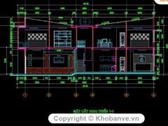 Thiết kế xin cấp phép xây dựng nhà ở diện tích xây dựng 5x20m (kt+kc)