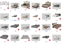 Thư viện 19 mẫu giường model sketchup đẹp mắt và nổi bật