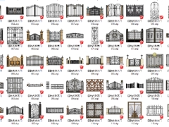 Thư viện bao gồm 115 mẫu cổng cổ điển các loại model sketchup