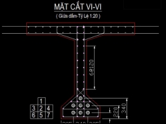 Tổng hợp các Đồ án Cầu bê tông F1 - Dầm T kéo sau ĐH GTVT - Có bảng tính