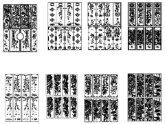 Tổng hợp mẫu tứ quý đầy đủ nhất file dxf