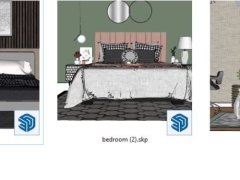Top 5 thiết kế giường ngủ cao cấp nhất model sketchup