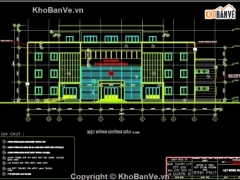 Trọn bộ bản vẽ thiết kế UBND 3 tầng phường 8 Quận 8 hạng mục (KT+KC+ME)