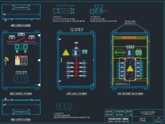 Bản vẽ tủ điện động lực và điều khiển có chức năng bảo vệ điện áp 3 pha
