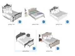 Tuyển tập 5 thiết kế file giường tân cổ điển su