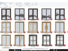 Tuyển tập model su mẫu thiết kế các loại cửa sổ các loại