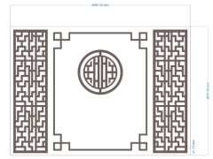 Vách ngăn cnc phòng thờ đẹp dxf