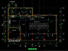 Hồ sơ thiết kế nhà bếp trường mầm non DT 15.6x10.2m