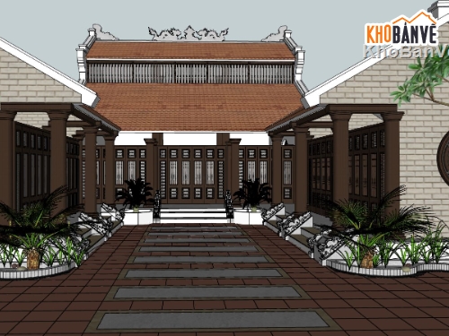 nhà thờ,file sketchup nhà thờ,sưu tầm nhà thờ họ