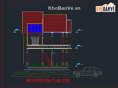 thiết kế nhà ở 2 tầng,nhà 2 tầng 8x8.3m,nhà 2 tầng 8.3x8.336m,nhà 2 tầng 9.2x12.36m,bản vẽ nhà 2 tầng