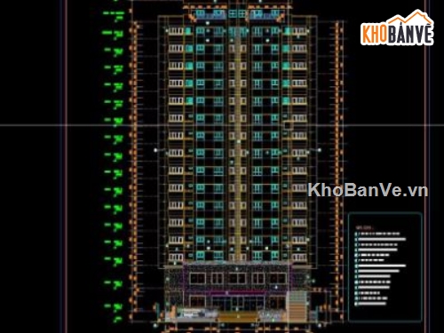 Chung cư 17 tầng,chung cư file cad,file cad chung cư,chung cư file autocad