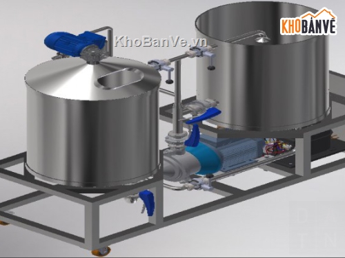 Thiết kế bia cnc,Bếp nấu bia 60 lít,3D Bếp nấu bia 60 lít