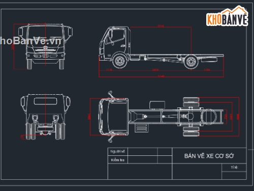 Hino 300,XZU342L,Bản vẽ cad