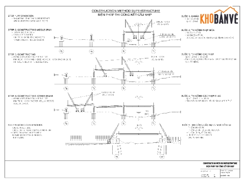 Biện pháp thi công,Bản vẽ,Kết cấu nhịp