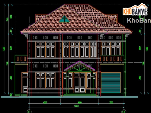 Bản vẽ,Biệt tự 3 tầng,Bản vẽ được cấp phép