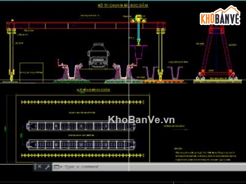 bệ đúc dầm,bản vẽ bệ dầm đúc,bệ đúc dầm super t