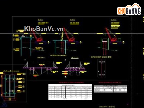 cầu dầm i,bản vẽ cầu dầm i,file bản vẽ cầu dầm