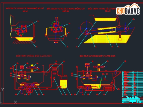 Bản vẽ cad,ệ thống bôi trơn,động cơ Kamaz