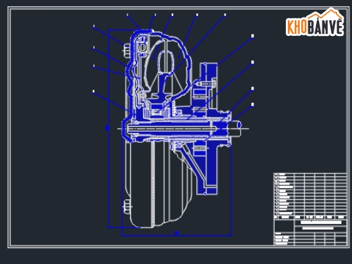 bản vẽ hộp số tự động,autocad hộp số tự động,bản vẽ cad hộp số camry