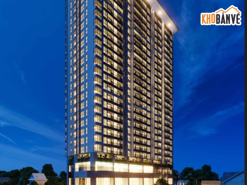 Khách sạn cao tầng,25 tầng nổi + 2 tầng hầm,shoring kingpost,cọc khoan nhồi,tường baret,biện pháp thi công phần ngầm