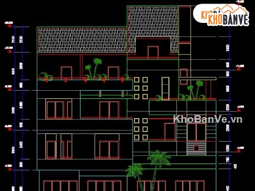 Bản vẽ nhà phố,kiến trúc đẹp,bản vẽ kiến trúc,các mẫu nhà phố đẹp