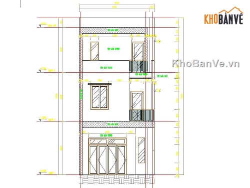 nhà phố 3 tầng,kiến trúc nhà phố 3 tầng,nhà phố hiện đại