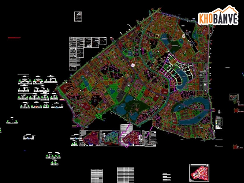 quy hoạch khu đô thị,Cad quy hoạch đô thị Hà Nội,Quy hoạch phân khu H2-3,bản vẽ quy hoạch H2-3