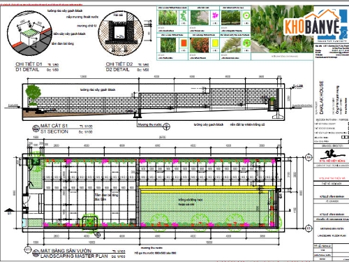 Bản vẽ,Sân vườn,Bản vẽ Biệt thự,Biệt thự,Biệt Thự Sân Vườn 12x17m