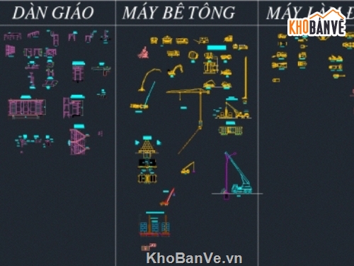 thư viện cad,thư viện máy thi công,thi công,máy,thiết bị,người