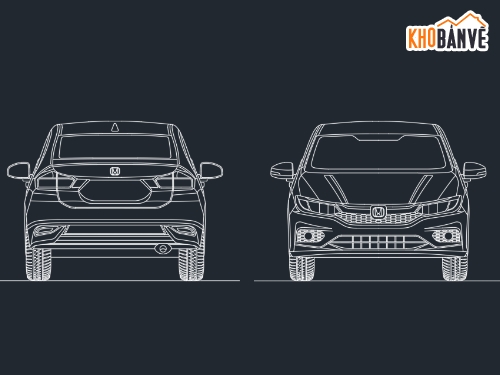 Bản vẽ Autocad Honda City,honda city,honda crv,honda hrv,Honda City RS