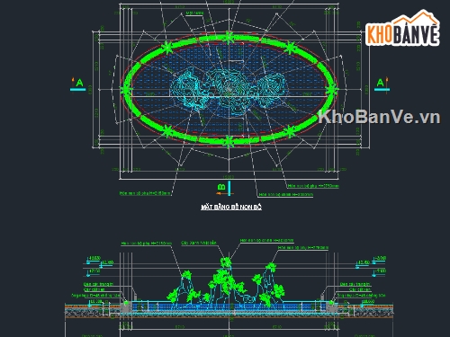 bản vẽ hòn non bộ,hòn non bộ,tiểu cảnh,cảnh quan hòn non bộ,cad hòn non bộ