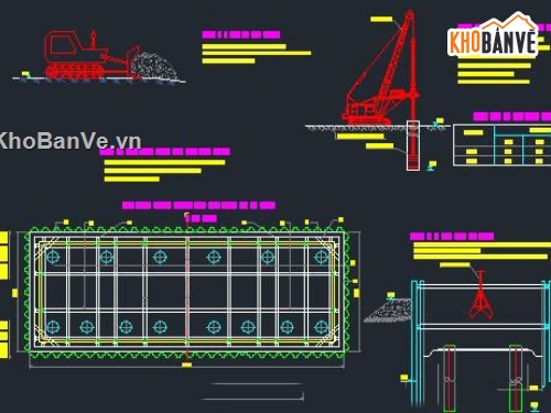 bản vẽ,bản vẽ cầu 4 nhịp