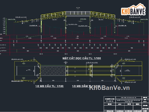 Bản vẽ Cầu,CAD bản vẽ cầu,BÀN VỀ CÂU 2.5x19.5m,bản vẽ cầu kênh