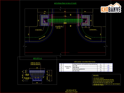 Bản vẽ chi tiết tuynel qua đường,Bản vẽ chi tiết ga,đường