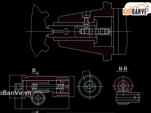 Bản vẽ,cơ khí,Bản vẽ autocad,đồ gá tổng hợp