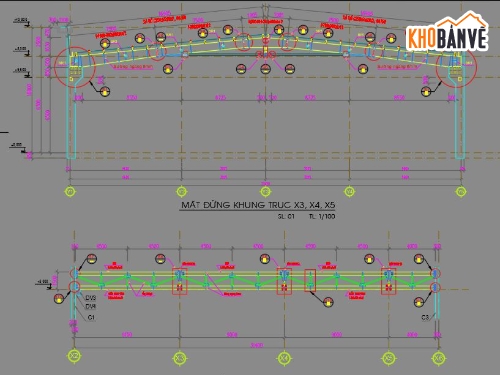 Bản vẽ khung kèo,Bản vẽ khung kèo thép,khung thép,chi tiết kèo,chi tiết thép cột,Bản vẽ chi tiết