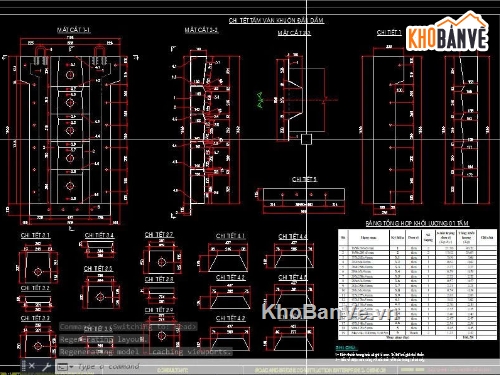 Bản vẽ dầm,Bản vẽ dầm I,dầm căng sau,dầm I 33m