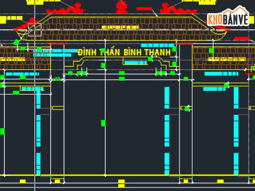 Bản vẽ Đình,bản vẽ mếu,hạng mục phụ trợ,bản vẽ chùa,bản vẽ,bản vẽ kết cấu đình