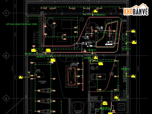 MEP,Bản vẽ me villa,Cơ điện villa