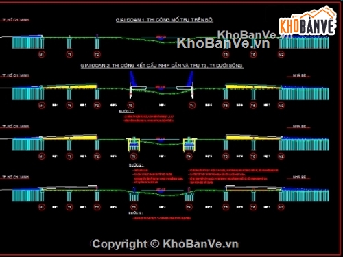 Bản vẽ dầm,Bản vẽ cầu dầm,hộp đúc sẳn 2x45m,cầu dầm hộp đúc sẵn