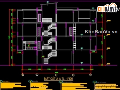 Nhà phố 4 tầng 4x17m,Bản vẽ kiến trúc Nhà 4 tầng,bản vẽ nhà phố 4 tầng,thiết kế nhà 4 tầng