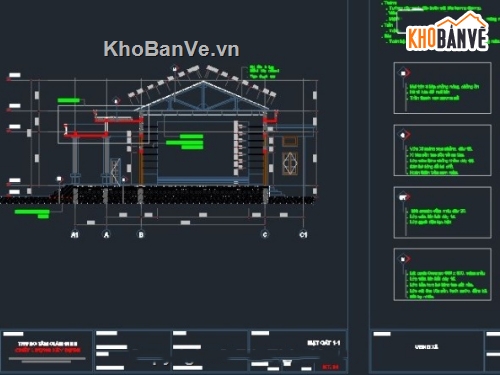 nhà văn hóa xã,nhà văn hóa xã hà dương,bản vẽ nhà văn hóa tỉnh,nhà văn hóa 18.41x26.34m,cad nhà văn hóa