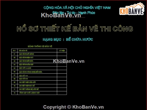 Bể chứa nước sạch 650m³,kiến trúc bể nước,kết cấu bể nước,thiết kế bể nước