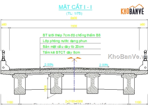 bản vẽ dầm I,dầm i 20m,kết cấu nhịp cầu,dầm I BTCT,bản vẽ cầm dầm I L=20m,bản vẽ kết cấu dầm I